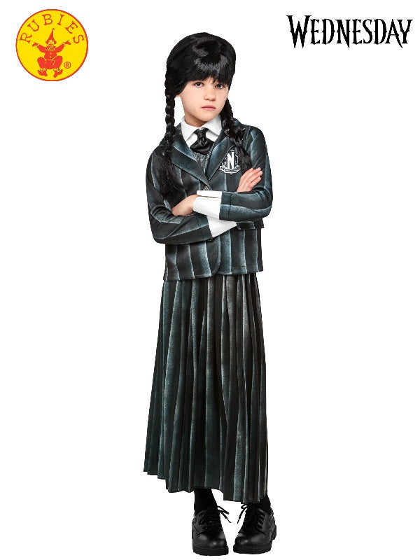 Wednesday Nevermore Academy Black Wednesday Deluxe Girls Costume