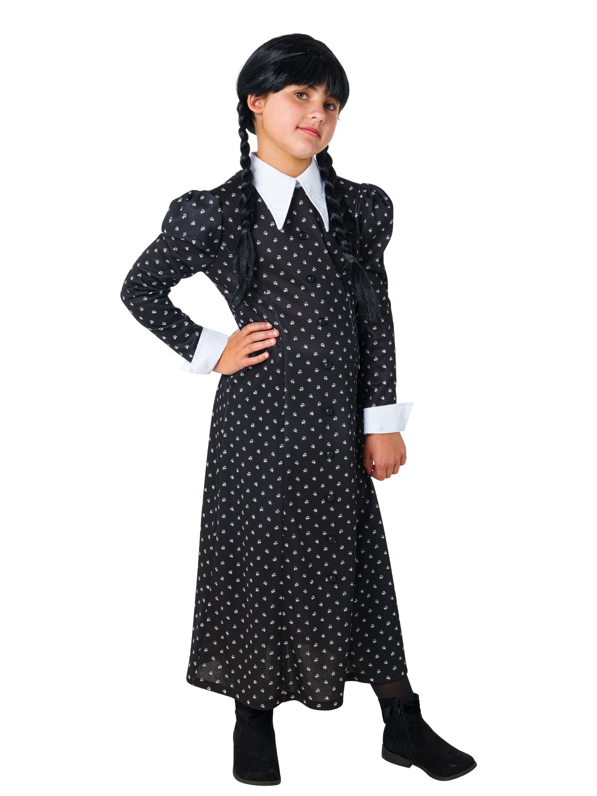 Wednesday Addams Deluxe Girls Costume (Netflix)