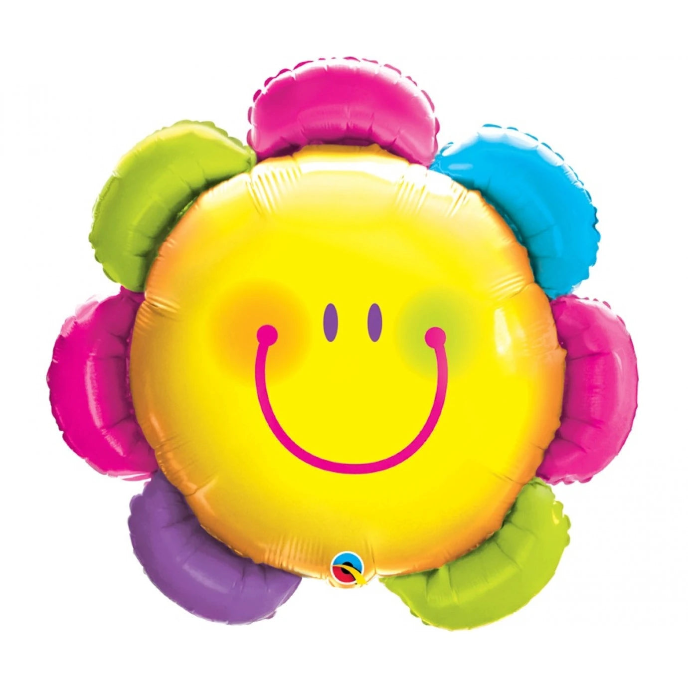 Smiley Face Emoji Flower Supershape Foil