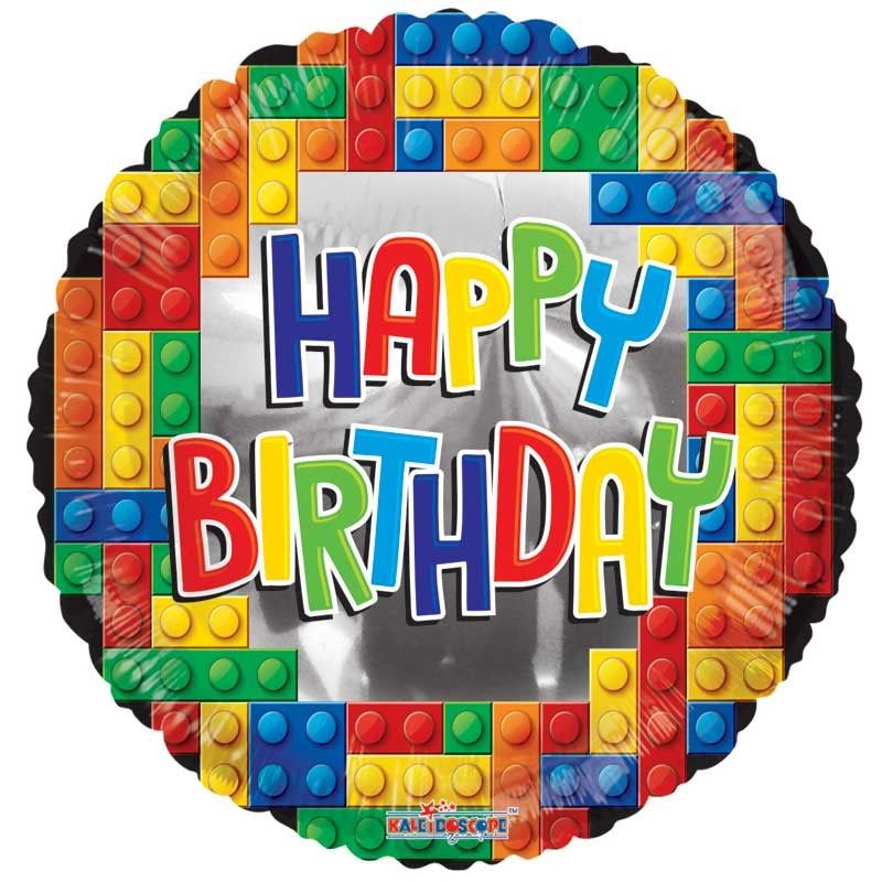 Lego Happy Birthday Foil Balloon