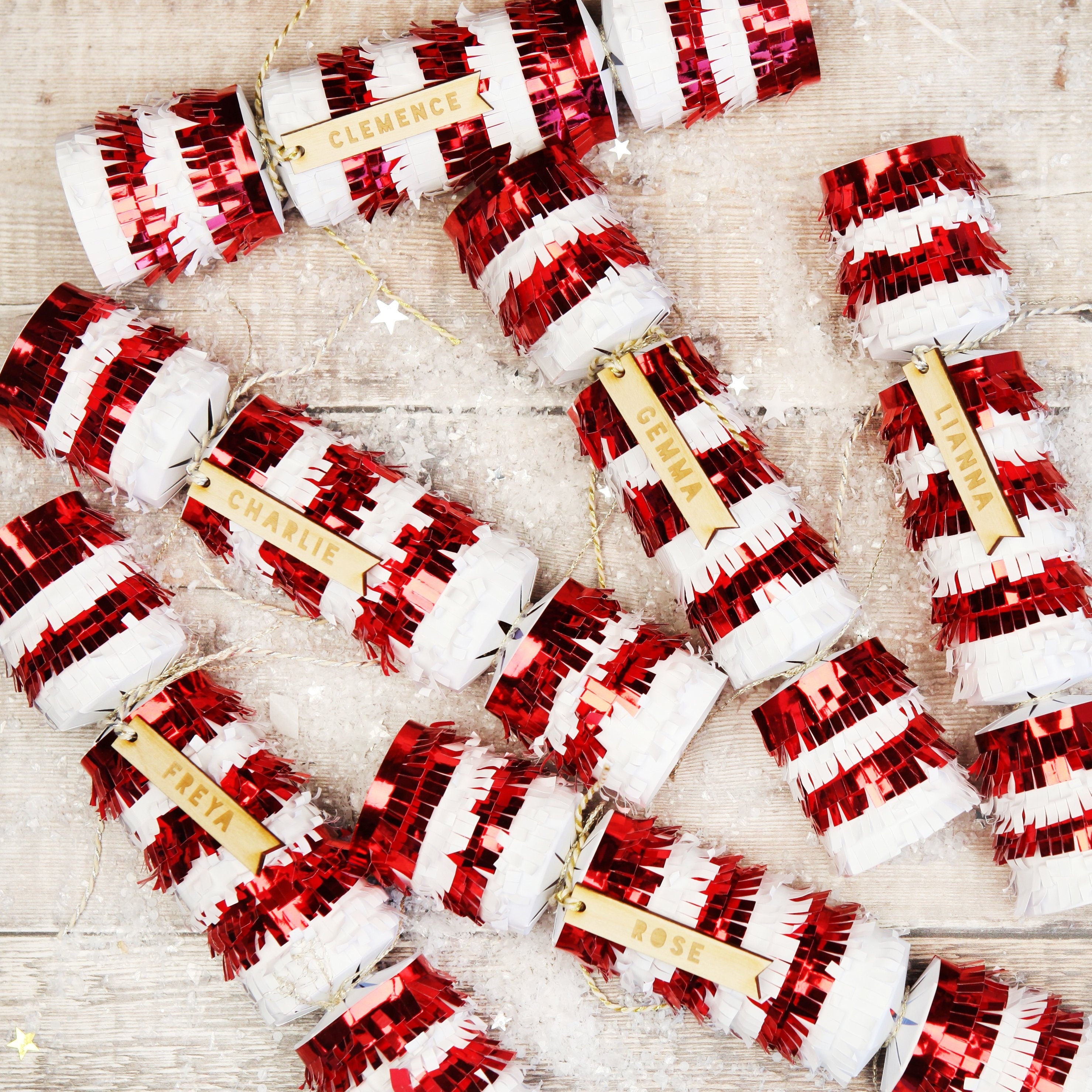 Meri Meri Candy Cane Christmas Crackers 6 Pack