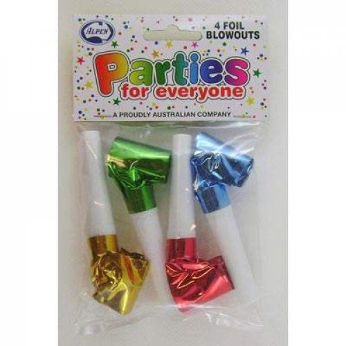 Laser Foil Blowouts Pack of 4