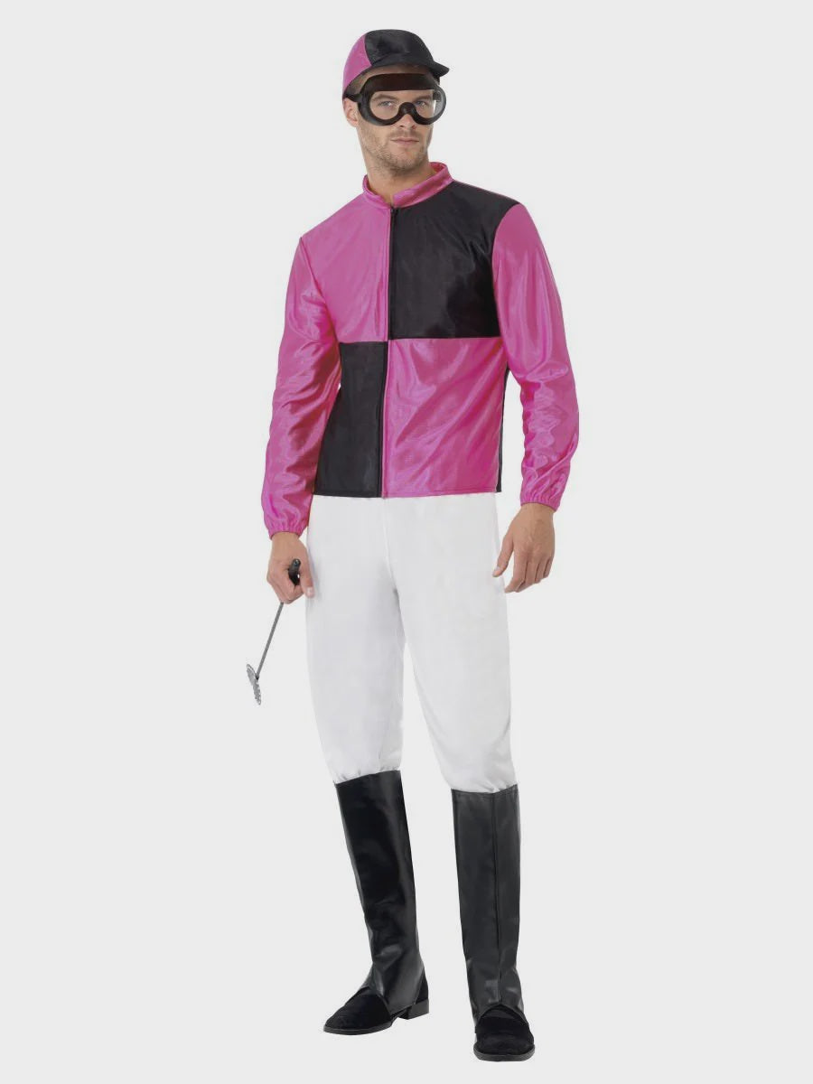 Jockey Mens Costume Pink & Black