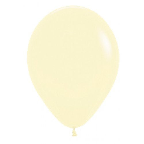 Pastel Yellow 30cm Latex Balloons Pack of 100