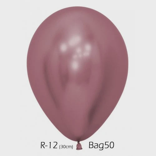 Reflex Pink 30cm Latex Balloons Bag of 50