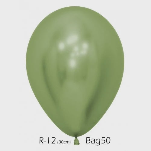 Reflex Lime Green 30cm Latex Balloons Bag of 50