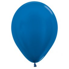 Satin Royal Blue 30cm Latex Balloons Pack of 100