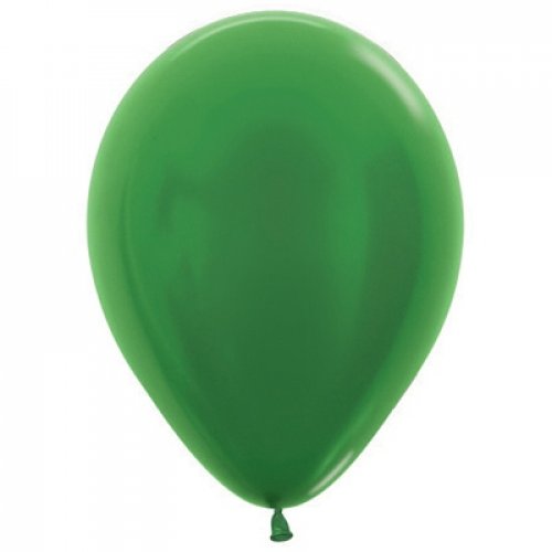 Metallic Green 30cm Latex Balloons Pack of 100