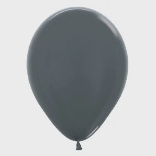 Metallic Graphite 30cm Latex Balloons Pack of 100