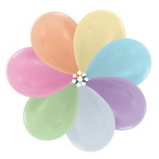 Satin Assorted 30cm Latex Balloons Pack of 100