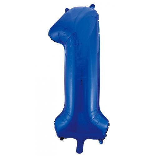 Blue Number 1 Supershape Foil Balloon