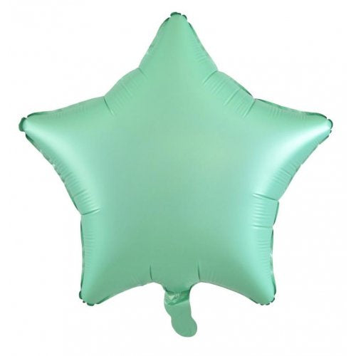 Matt Pastel Mint Star 19" Foil Balloon
