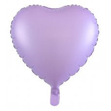 Matt Pastel Lilac Heart Foil Balloon