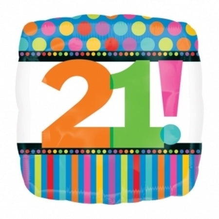 18in 21! Spots & Stripes Balloon