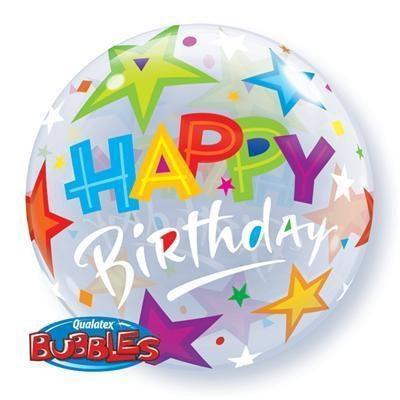 Happy Birthday Brilliant Stars & Streamers Balloon