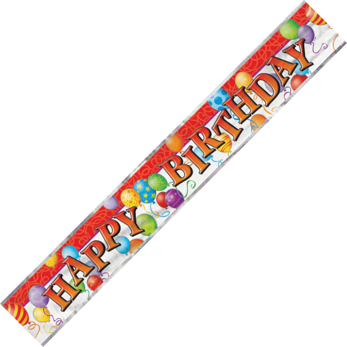 Happy Birthday Balloons Banner