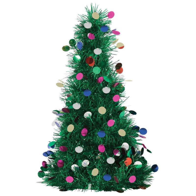 Tinsel Christmas Tree Table Decoration 61cm