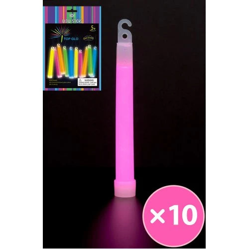 Glow Stick Pack of 10 - Pink