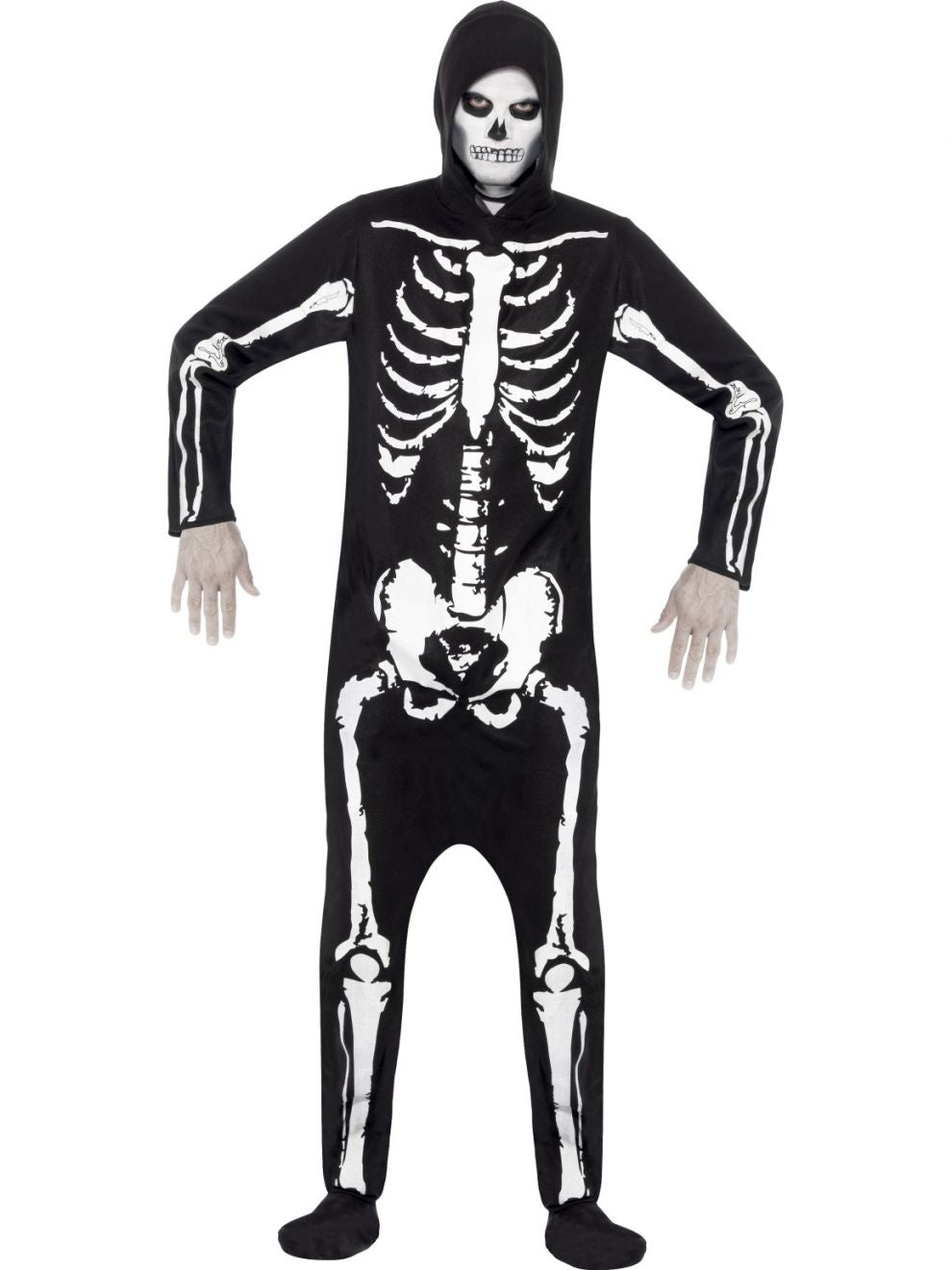 Black Skeleton Mens Costume