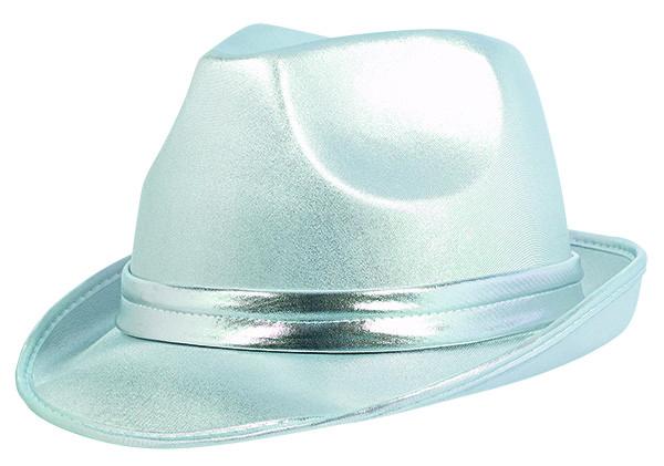 Silver Fedora Hat