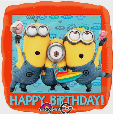 Minion Happy Birthday Balloon