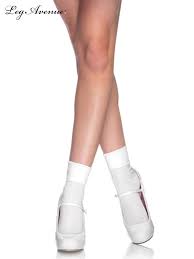 White Cuff Anklet Socks