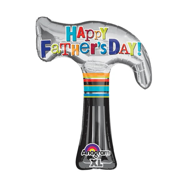 Happy Fathers Day Hammer SuperShape Foil Balloon