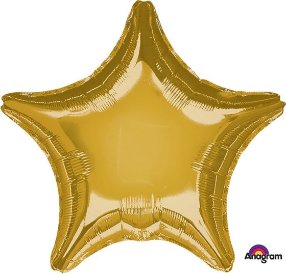 Gold Metallic Star 19