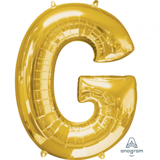 Gold Letter G Supershape Foil Balloon