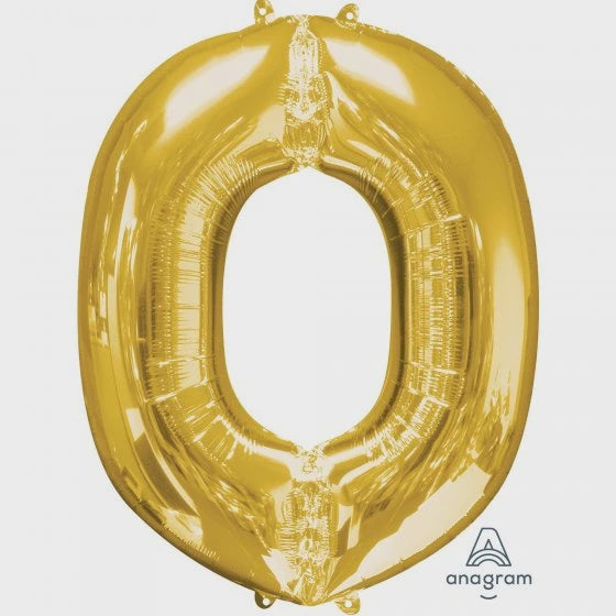 Gold Letter O Supershape Foil Balloon