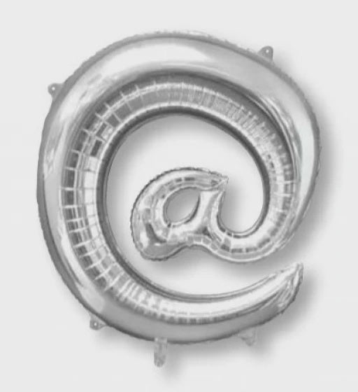Silver Symbol @ Supershape Foil Balloon