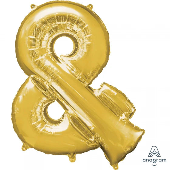 Gold Symbol & Supershape Foil Balloon