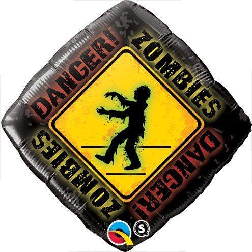 Danger Zombies Foil Balloon