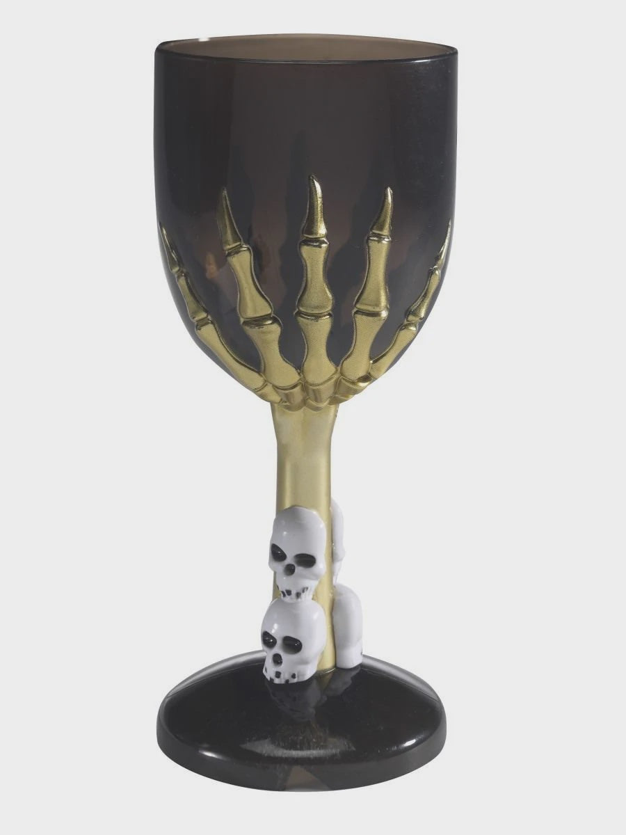 Black Gothic Plastic Wine Glass