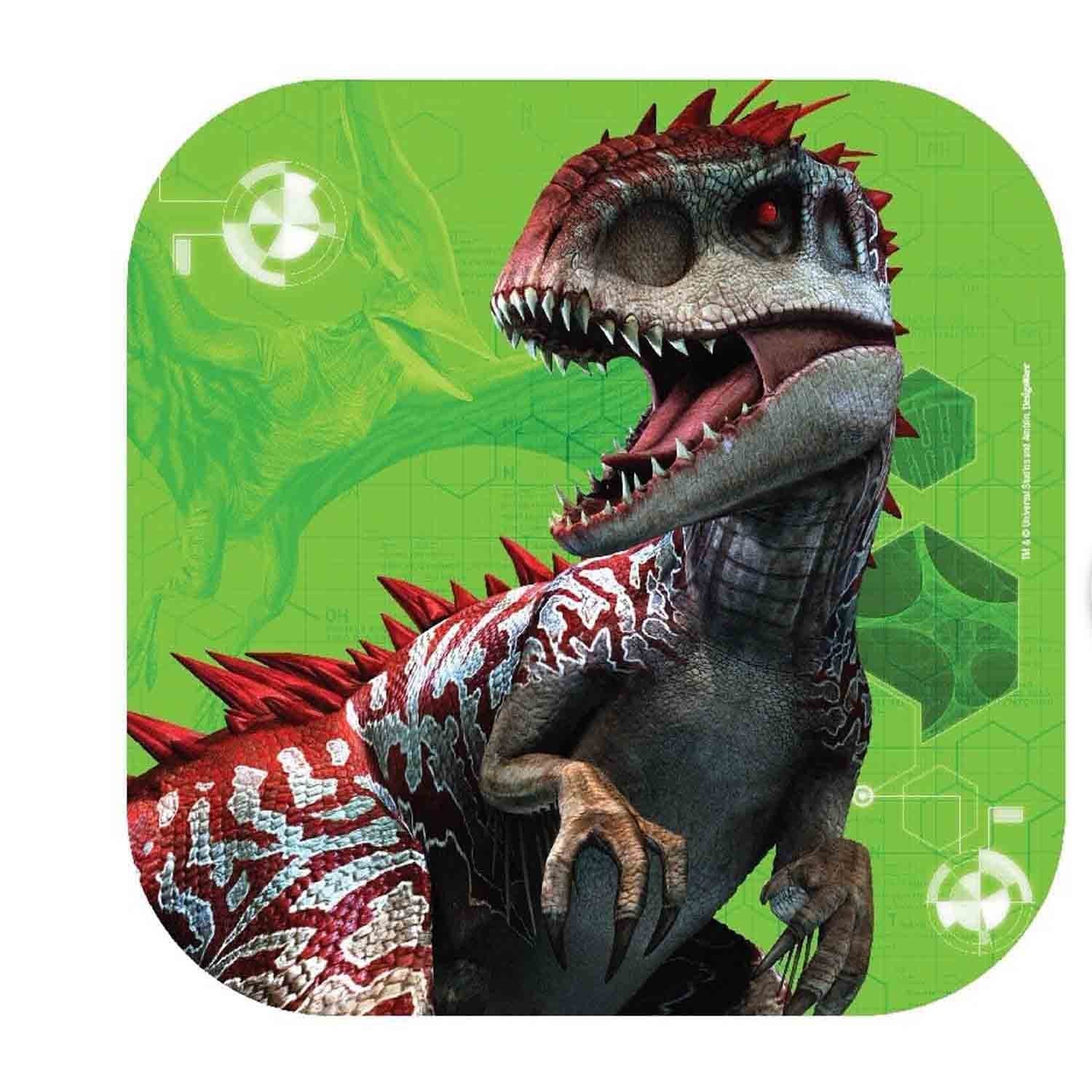 Jurassic World Square Plates