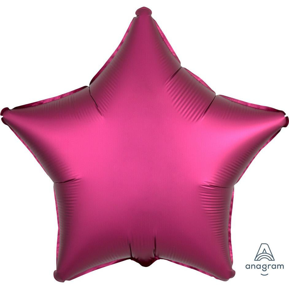 Satin Luxe Star Pomegranate Foil Balloon