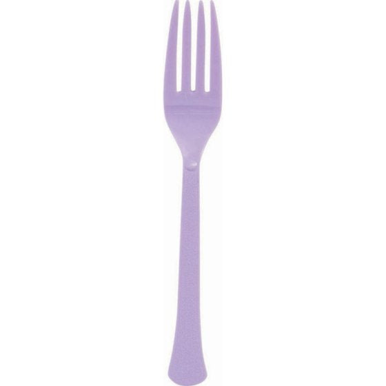 Lavender Plastic Forks