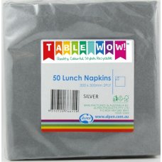 Silver Grey Lunch Napkins Pack of 50