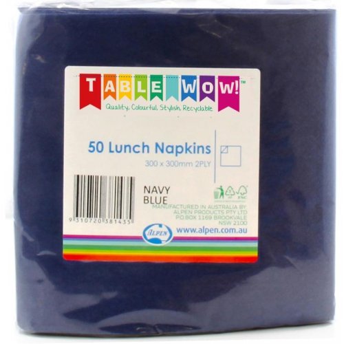 Navy Blue Lunch Napkins Pack of 50