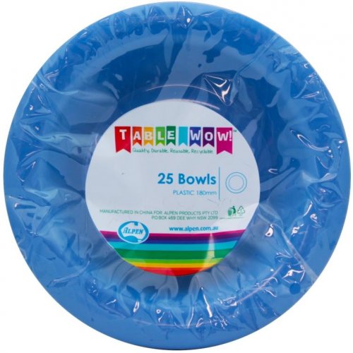 Royal Blue Plastic Bowls