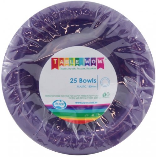 Purple Plastic Bowls