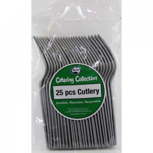 Silver Plastic Forks Pack of 20