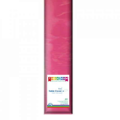 Table Cover Roll Plastic - Magenta