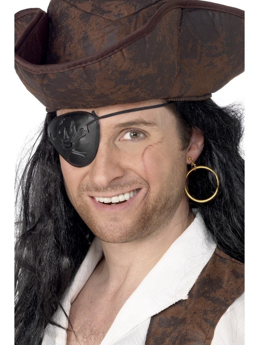 Pirate Mens Eyepatch & Earring