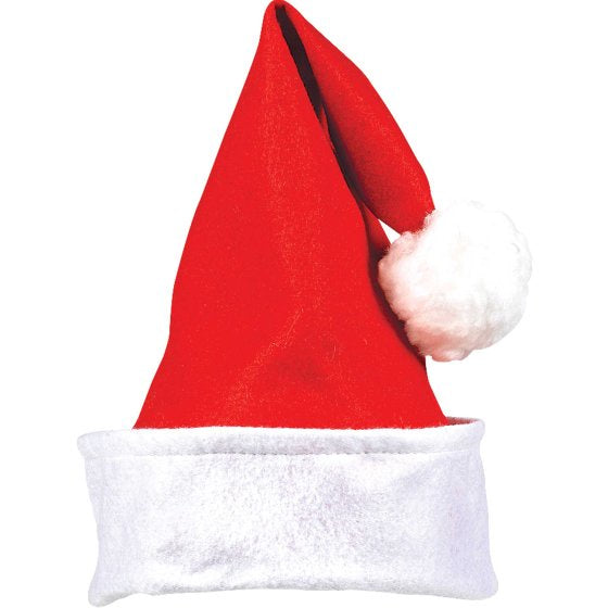 Felt Santa Hat W/Folded Cuff