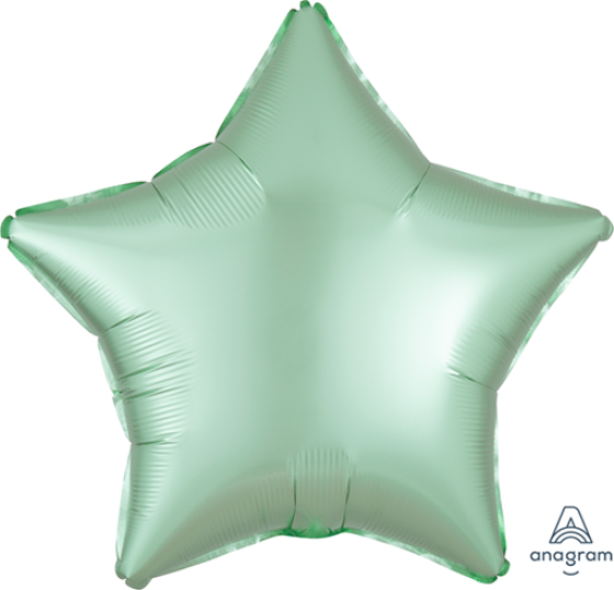 Satin Luxe Mint Green 19" Star Foil Balloon