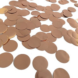 Rose Gold Round Paper Confetti 15g