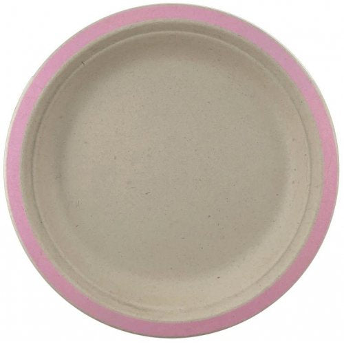 Light Pink Sugarcane Plates 10 Pk 180mm