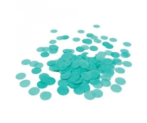 Turquoise Round Paper Confetti 15g