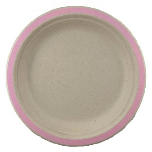 Light Pink Sugarcane Plates 10 Pk 230mm